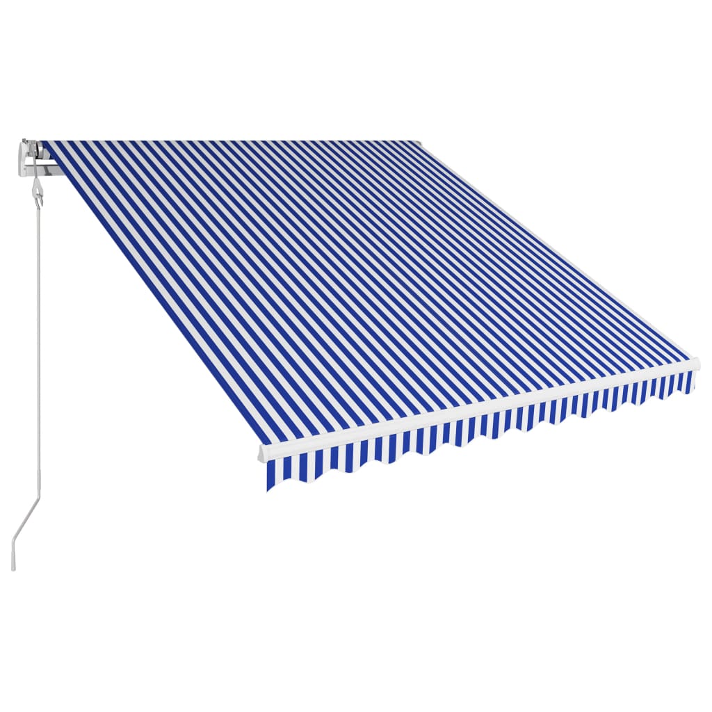 Vidaxl Luifel automatically extends 350x250 cm blue and white