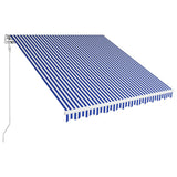 Vidaxl Luifel automatically extends 350x250 cm blue and white