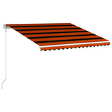 Vidaxl Luifel automatically extends 450x300 cm orange and brown