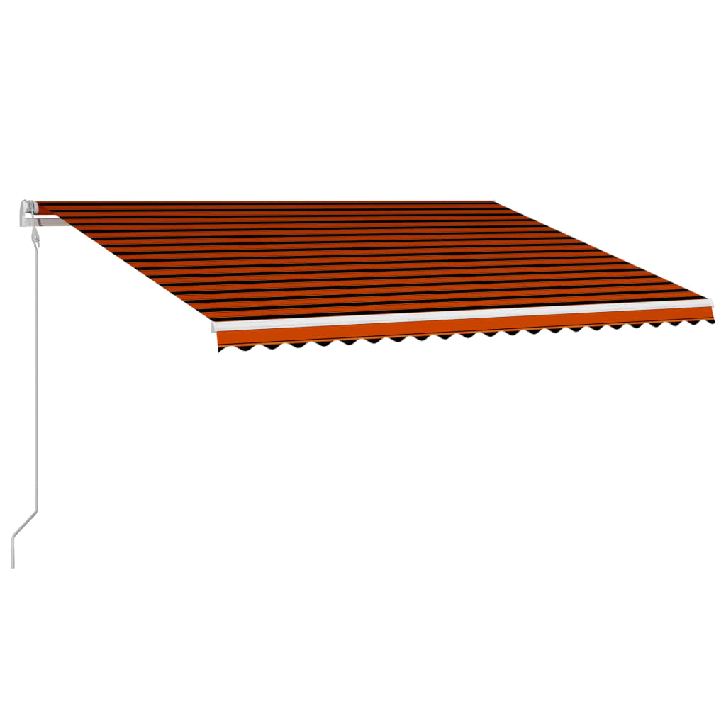 Vidaxl Luifel automatically extends 500x300 cm orange and brown