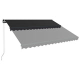 Vidaxl Luifel manually extends 400x300 cm anthracite