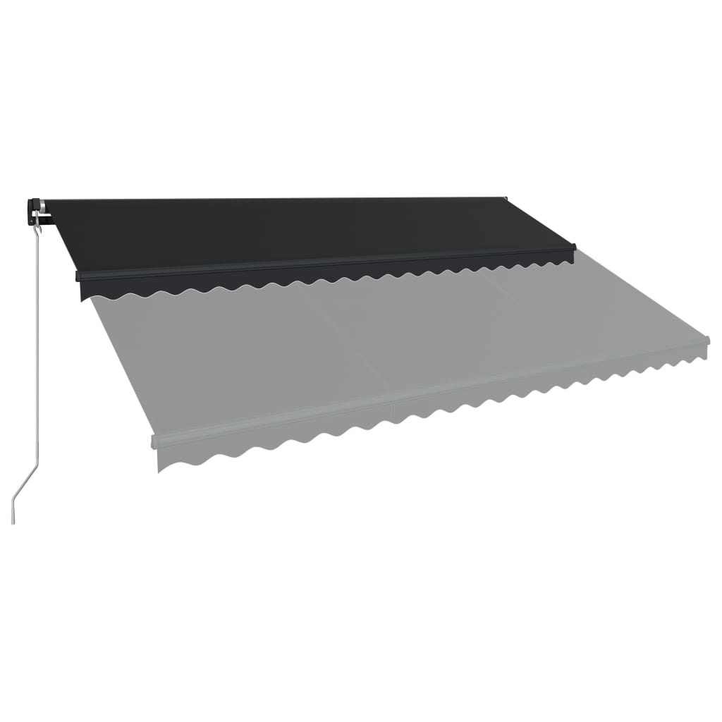 Vidaxl Luifel manually extends 500x300 cm anthracite