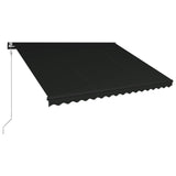 Vidaxl Luifel étend automatiquement l'anthracite de 400x300 cm