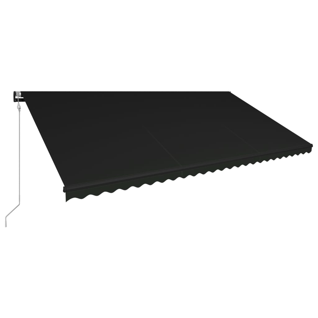 Vidaxl Luifel extensible con sensor de viento y antracita LED 600x300 cm