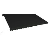 Vidaxl Luifel utvides med vindsensor og LED 600x300 cm Anthracite