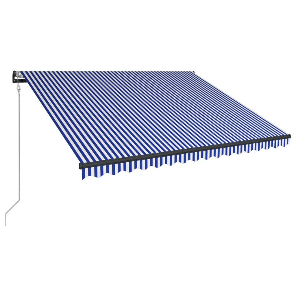 Vifaxl Laifel avec capteur de vent et LED 400x300 cm bleu et blanc