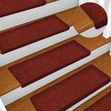 Mattes d'escalier Vidaxl 15 ST 65X21X4 CM AIGNE RED RED