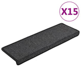 Vidaxl Stair tappetini 15 St 65x21x4 cm Antracite