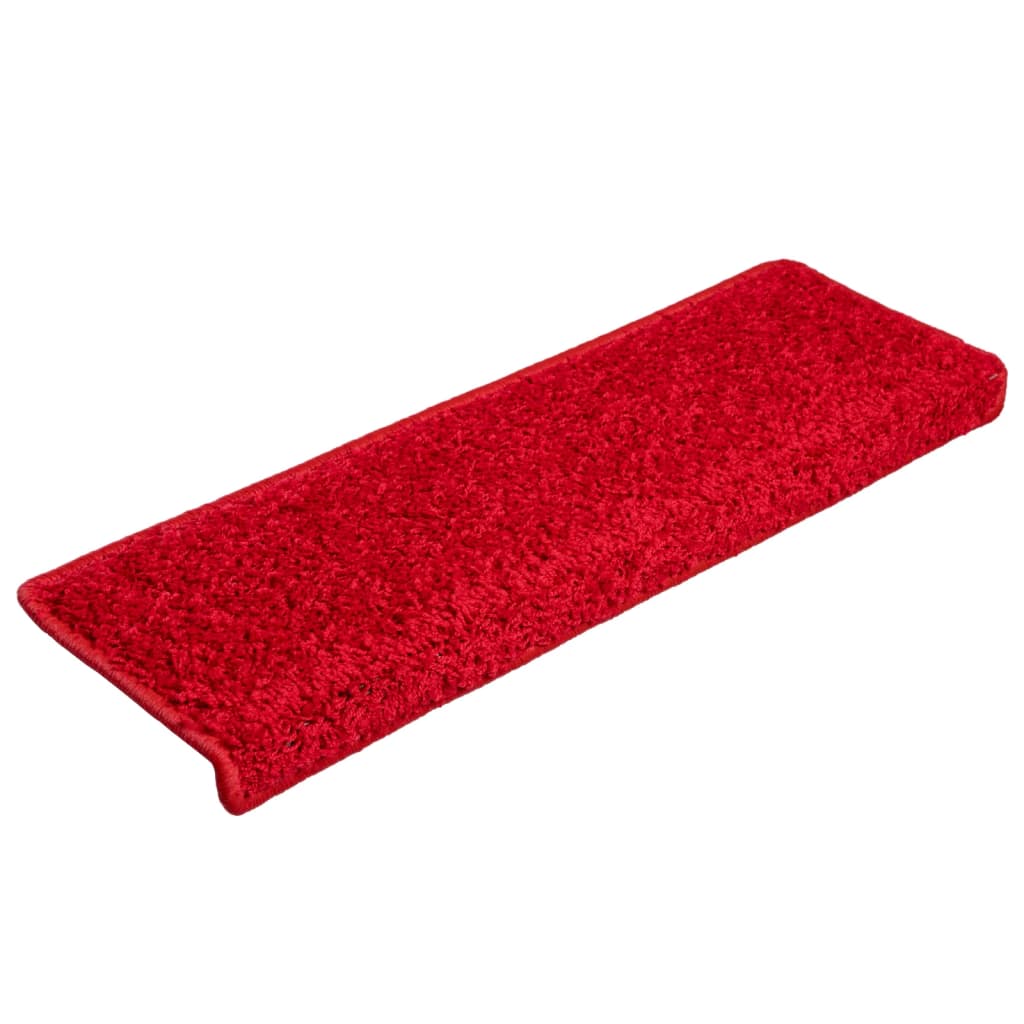 Esteras de escalera de Vidaxl 15 St 65x21x4 cm rojo