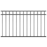 Vidaxl fence panel 1.7x0.8 m steel black