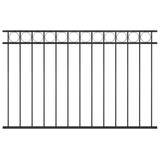 Vidaxl fence panel 1.7x1 m steel black