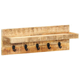 Vidaxl -Wandbedeckungsregal 60x15x20 cm Festes Rauhholz