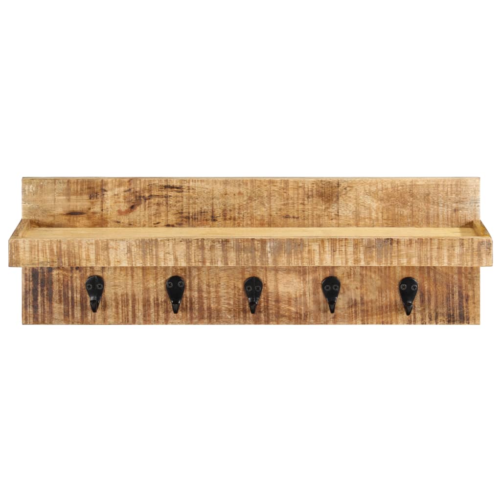 Vidaxl -Wandbedeckungsregal 60x15x20 cm Festes Rauhholz