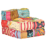 Vidaxl Pouf Modular stof patchwork