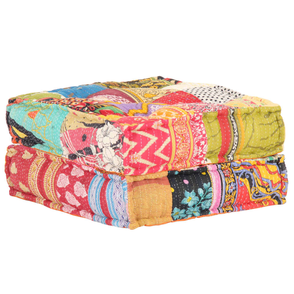 Vidaxl Pouf 60x70x36 cm stof patchwork