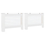 Vidaxl radiatoromenty 2 st 112x19x81,5 cm mdf bílá