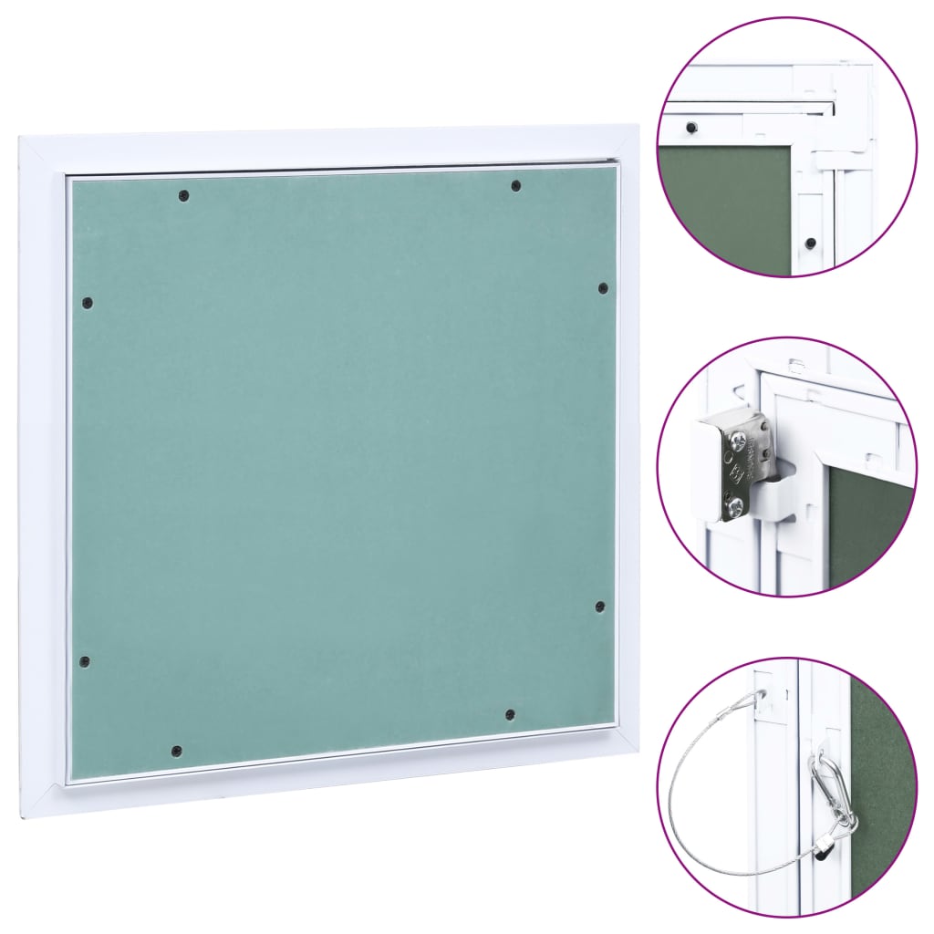 VidaXL access panel with aluminum frame and plasterboard 300x300 mm