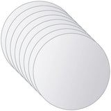 Vidaxl 16 st mirror tiles round glass