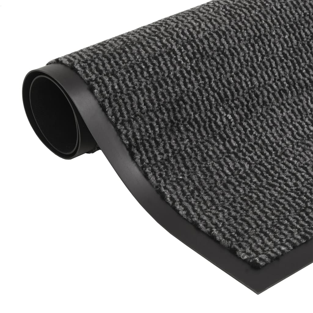 Vidaxl Droogloop Mats 2 PC Rektangulær tuftet 40x60 cm Antracitt