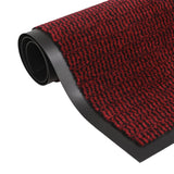 Vidaxl droogloop tappetini 2 pc rettangolare trapuntato 40x60 cm rosso