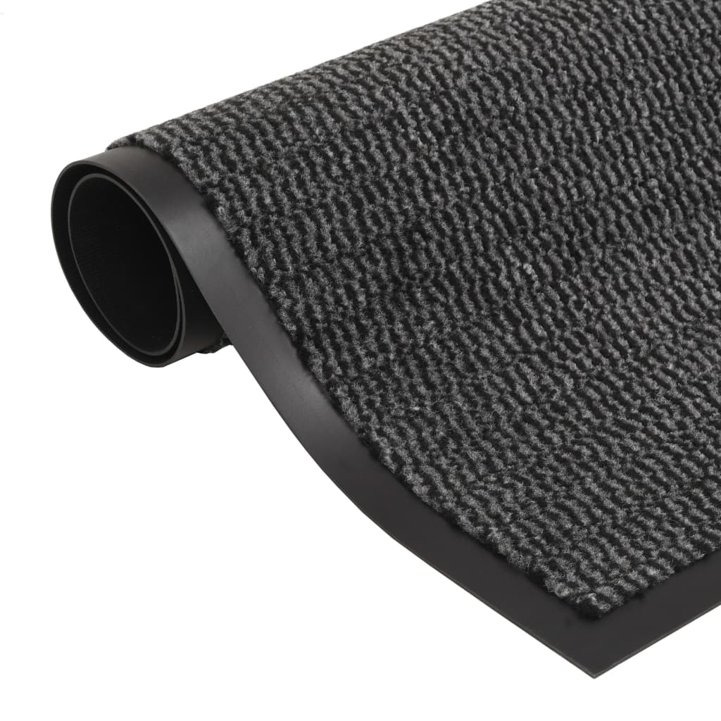 Vidaxl Droogloop Mats 2 PC Rektangulær tufting 60x90 cm Anthracite