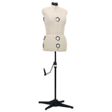 Vidaxl Mannequin Regolable Woman Times dimensione 40-46 m color crema