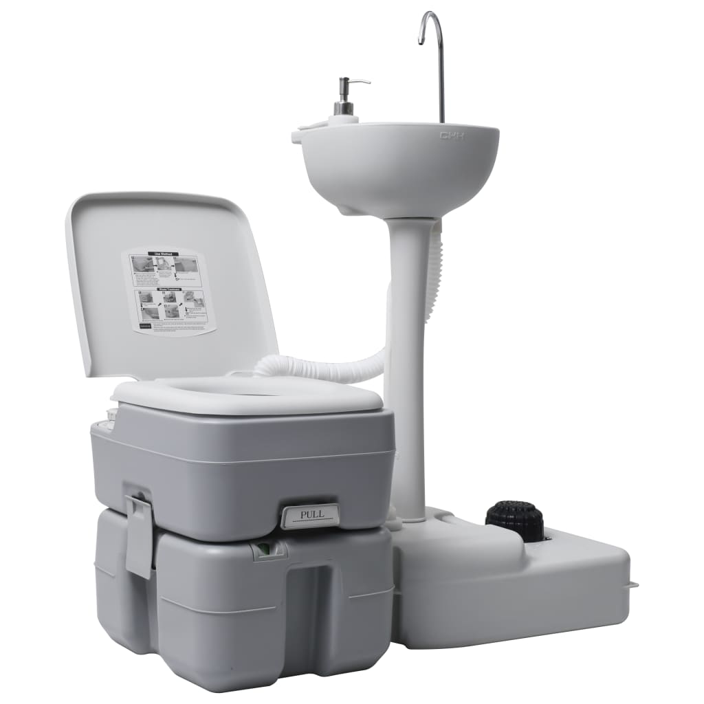 Vidaxl Camps Room a Sink Portable Grey