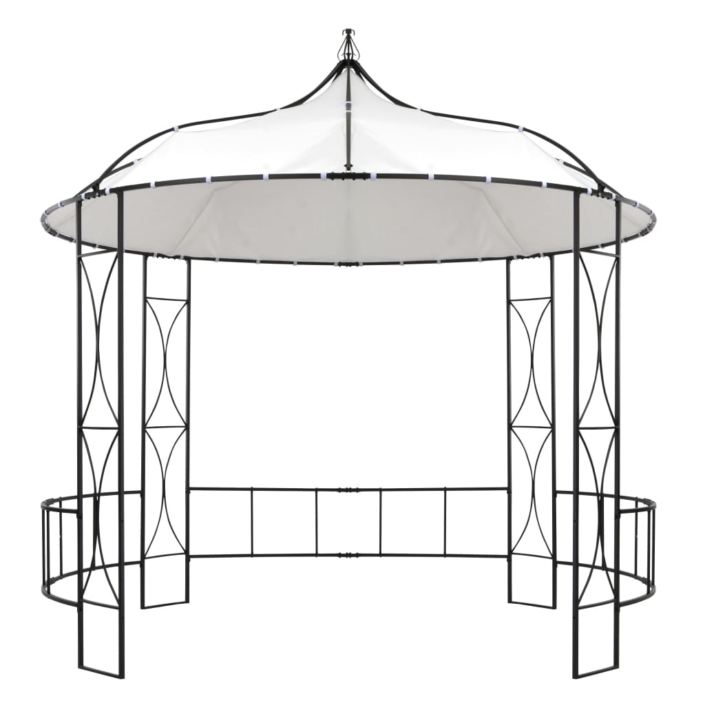 Vidaxl Arbor rundt 300x290 cm hvit