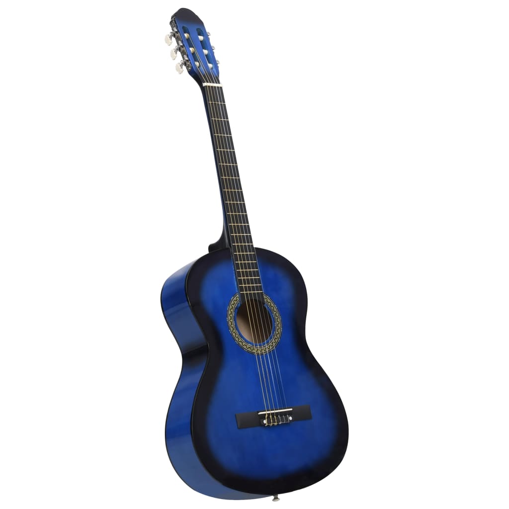 Vidaxl Guitar Classic Anfänger 4 4 39 Lindenhout Blau