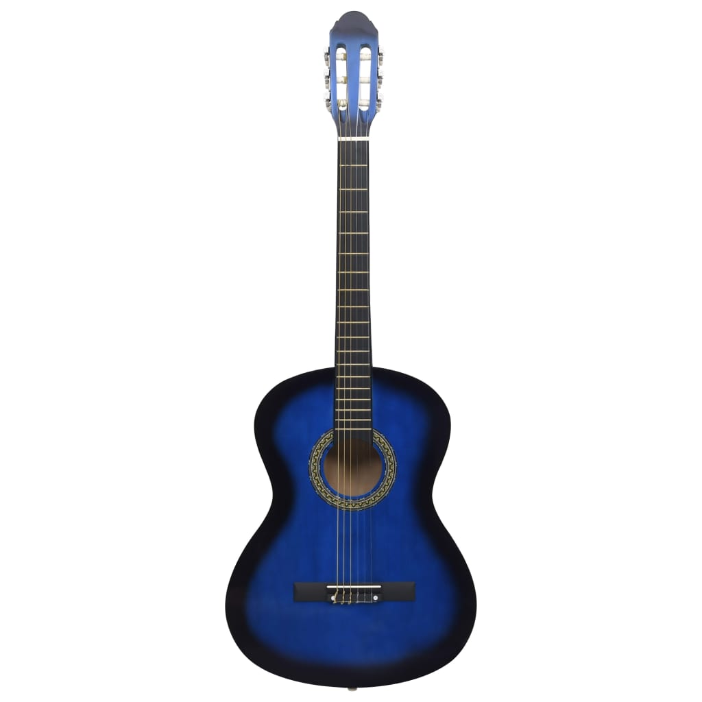 Vidaxl Guitar Classic Anfänger 4 4 39 Lindenhout Blau