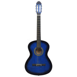 Vidaxl Guitar Classic Begynder 4 4 39 Lindenhout Blue