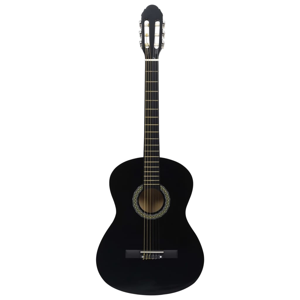 Vidaxl Guitar Classic Beginner 4 4 39 Lindenhout Black