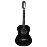 Vidaxl Guitar Classic začátečník 4 4 39 Lindenhout Black