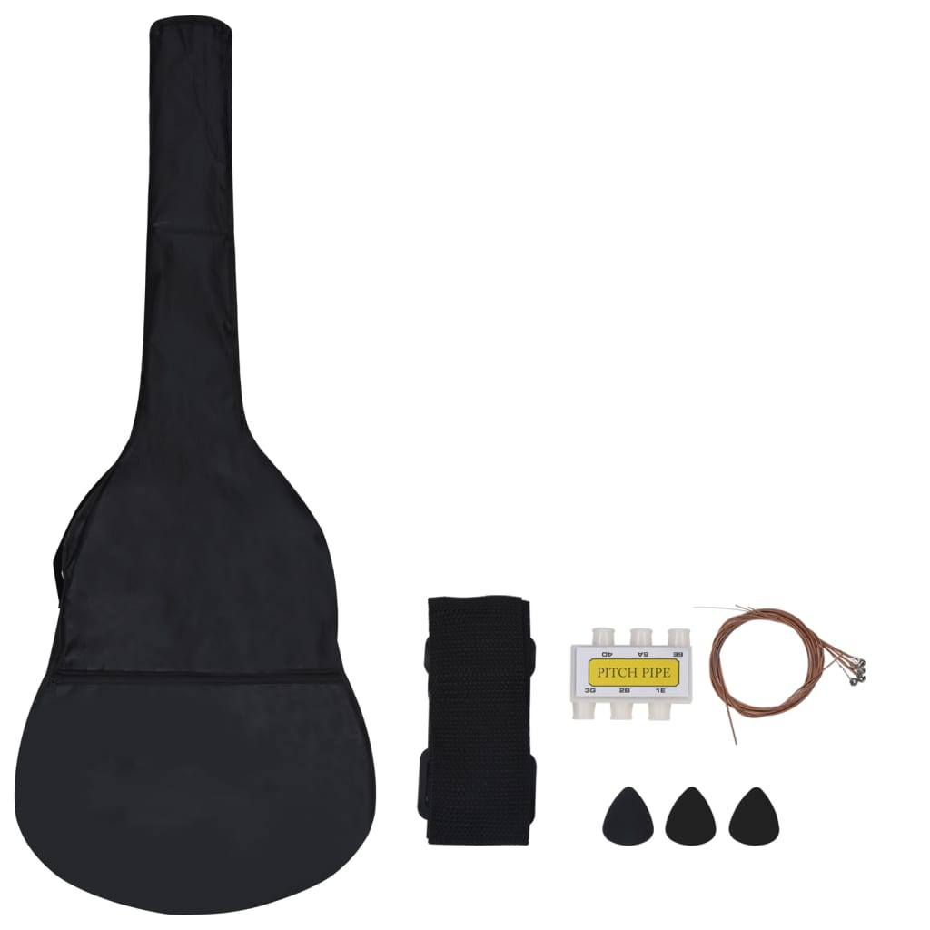 Vidaxl Set di chitarra a 8 pezzi Classic Children e Beginner 1 2 34