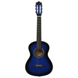 Vidaxl Guitar Classic Beginner and Children 1 2 34 Blue