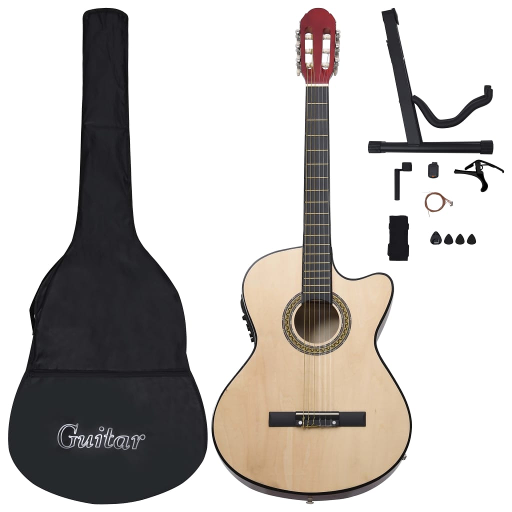 Vidaxl 12-teilige Gitarrenset mit Equalizer und 6 Saiten Western