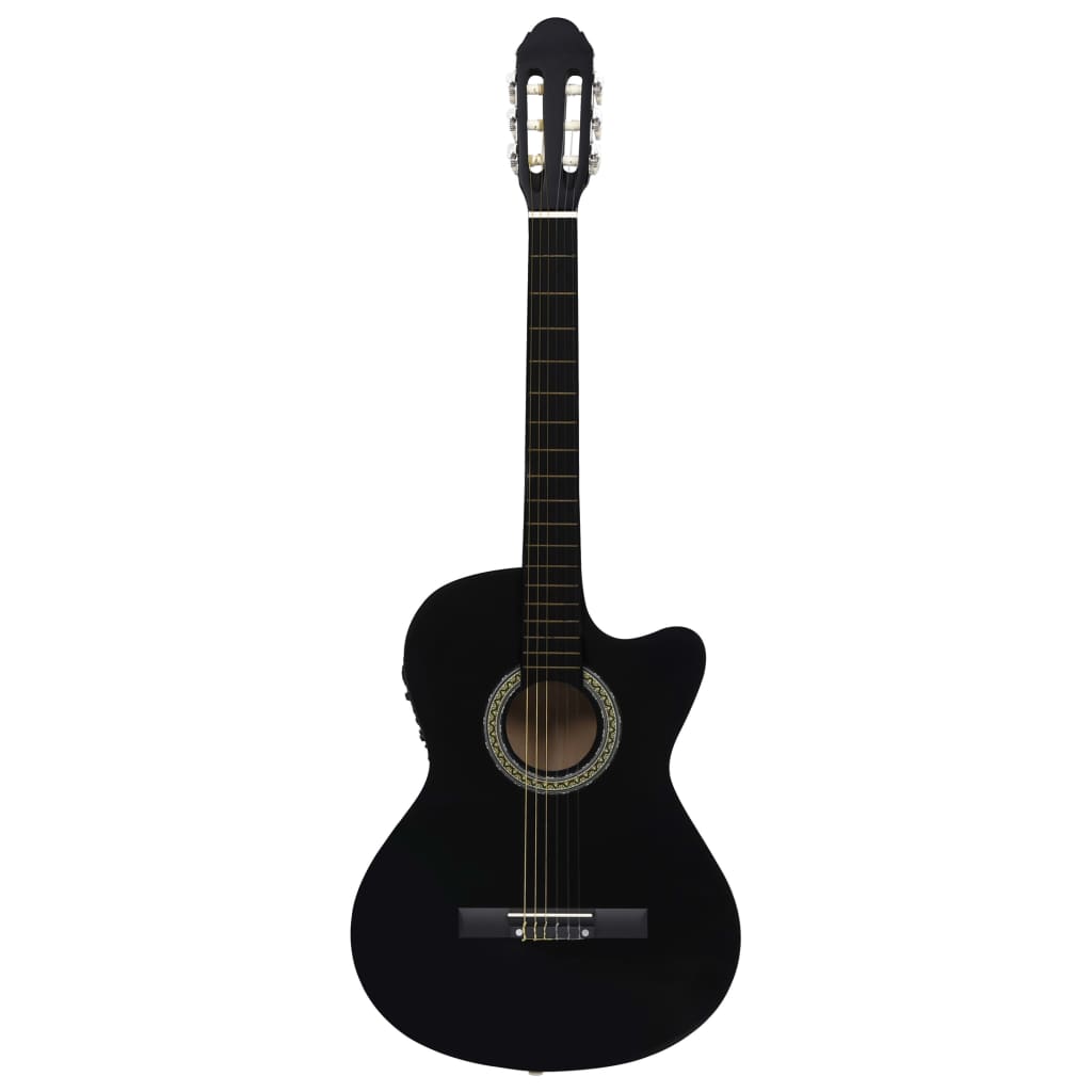 Vidaxl Guitar Cutaway med Equalizer 6 Sneeds Western Classic Black