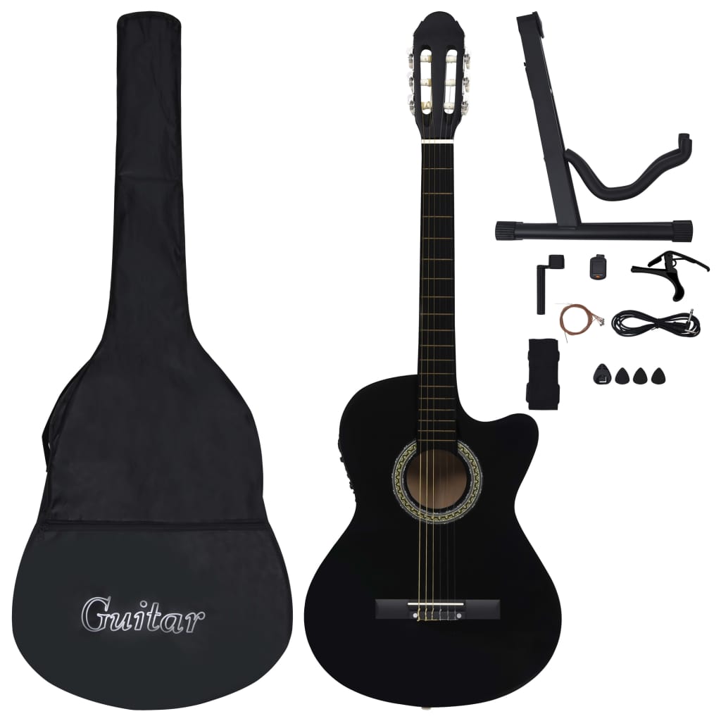 Set di chitarra a 12 pezzi Vidaxl con equalizzatore e 6 corde occidentali