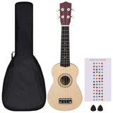 Vidaxl ukuleleset z torbą dla dzieci sopran 21 '' Lightwood w kolorze