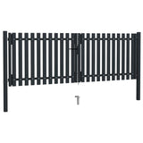 Vidaxl Port Double 306x125 CM Steel Anthracite