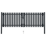 Vidaxl port double 306x175 cm steel anthracite