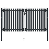 Vidaxl port double 306x200 cm steel anthracite