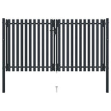 Vidaxl port double 306x220 cm steel anthracite