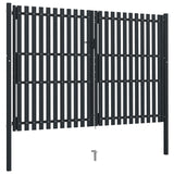 Vidaxl port double 306x250 cm steel anthracite