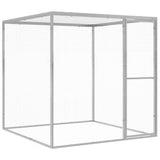 Vidaxl Cat Cage 1.5x1.5x1.5 m Acciaio zincato