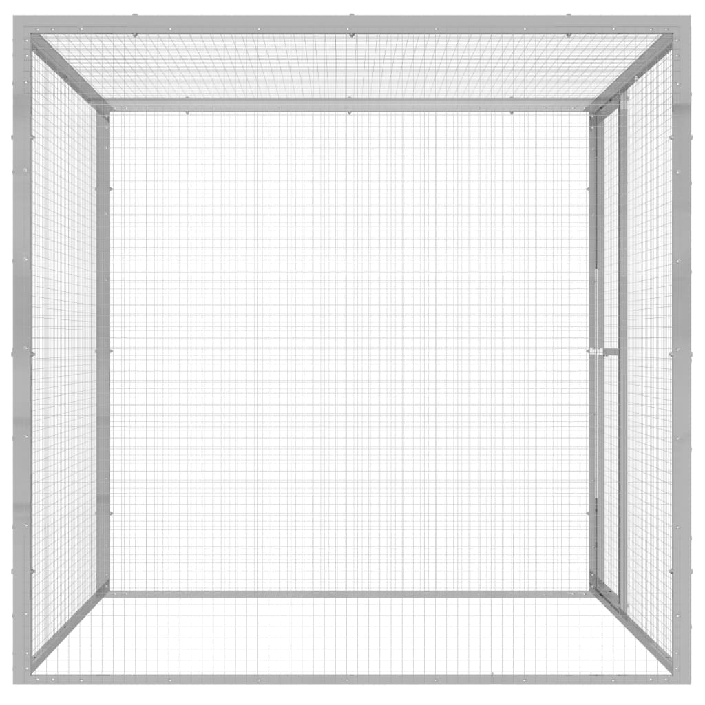 Vidaxl Cat Cage 1.5x1.5x1.5 m Acciaio zincato