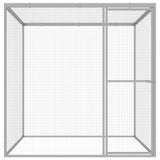 Vidaxl Cat Cage 1,5x1,5x1,5 m galvanizovaná ocel