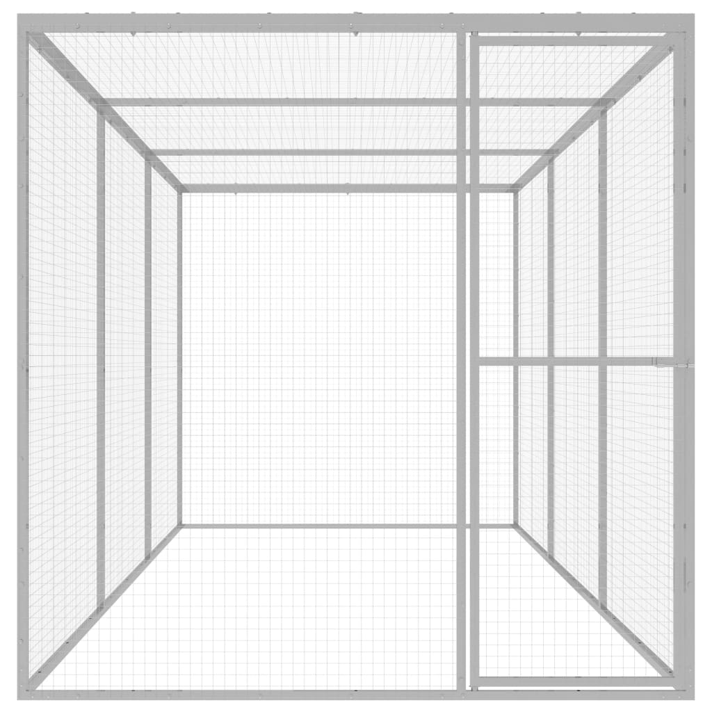 Vidaxl Cat Cage 4,5x1,5x1,5 m galvanizovaná ocel