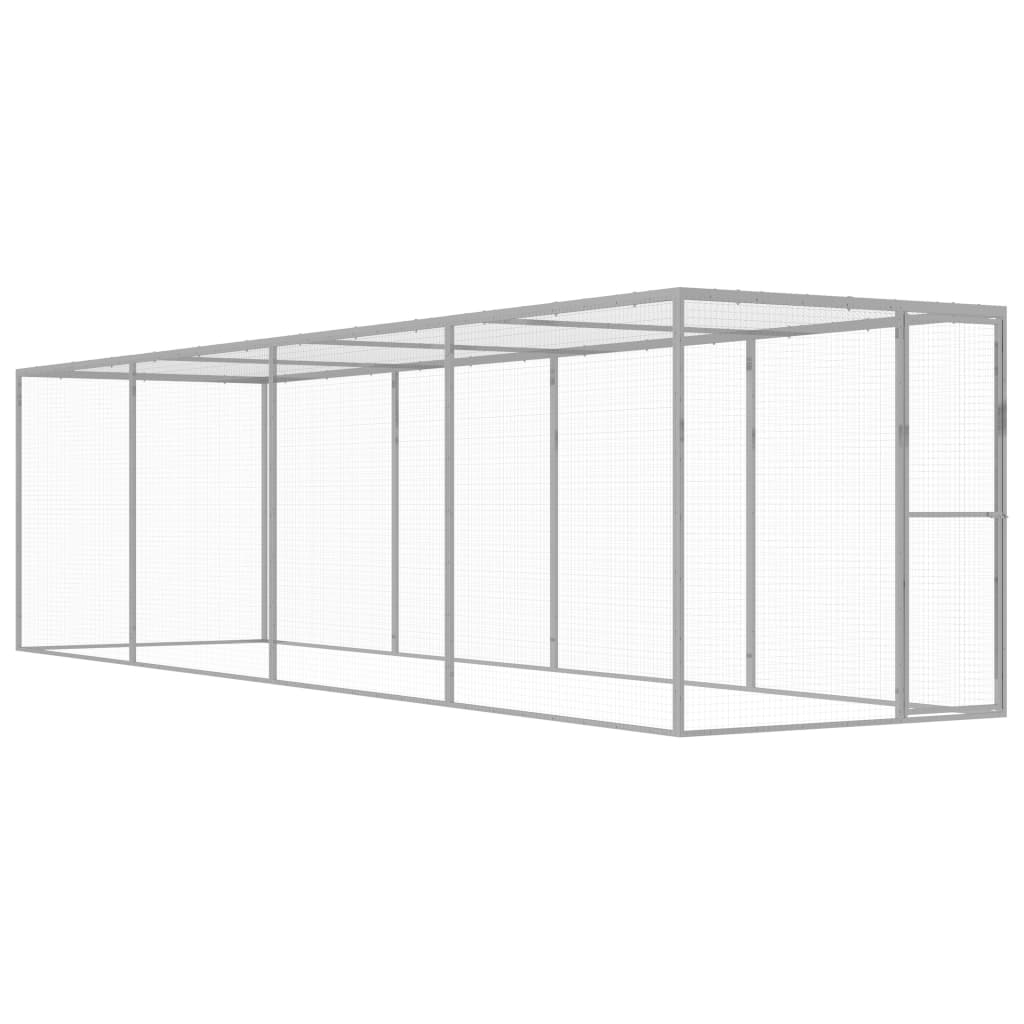 Vidaxl Cat Cage 6x1,5x1,5 m galvanisert stål