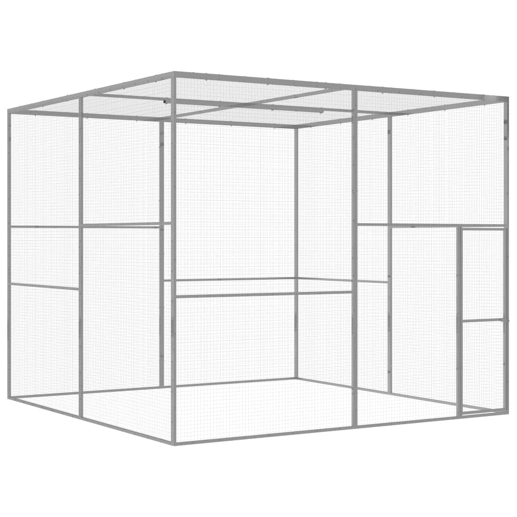 Vidaxl Cat Cage 3x3x2,5 m galvaniseret stål